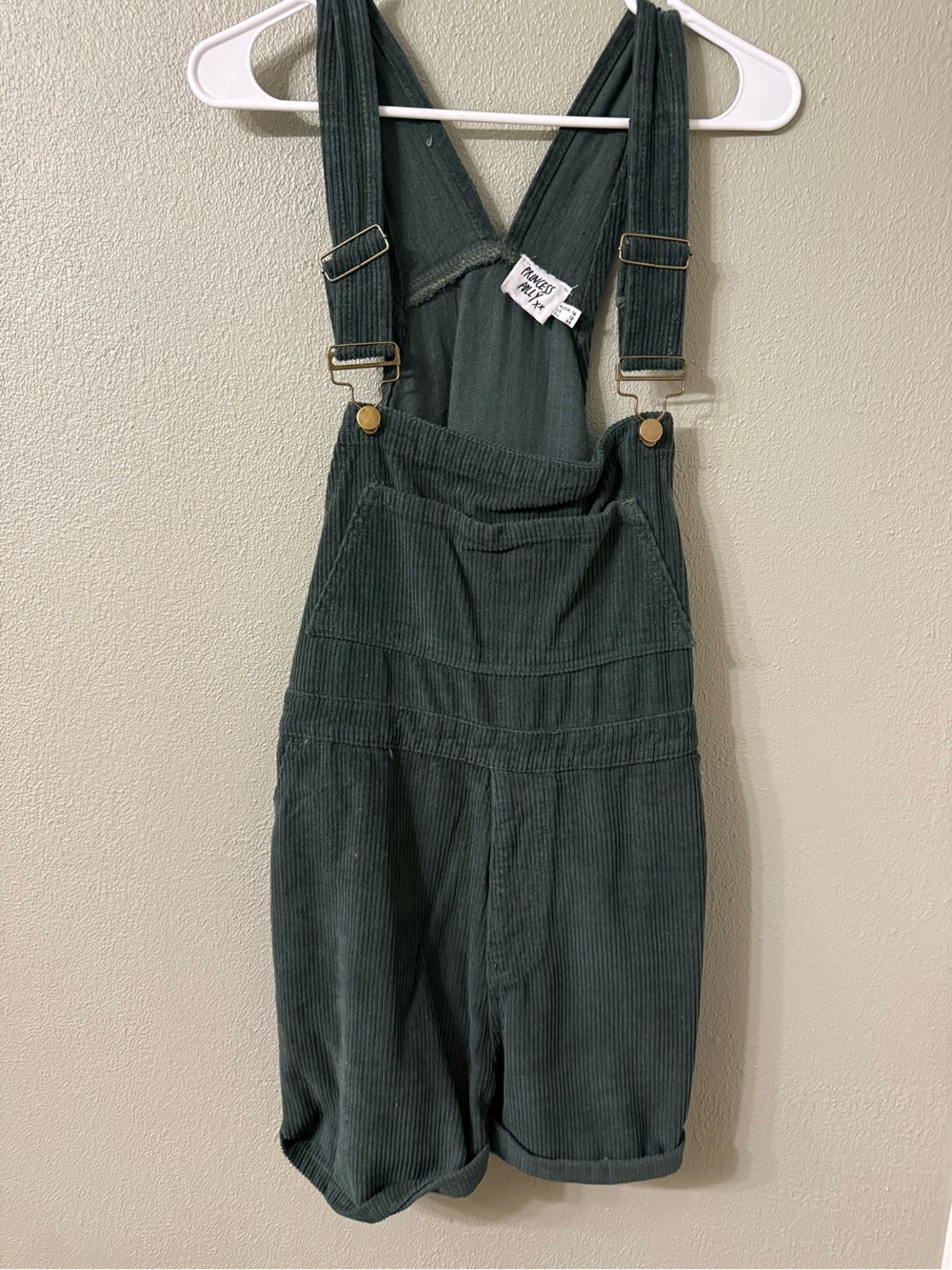 princess polly Corduroy Short Overalls in Dark Green - 12